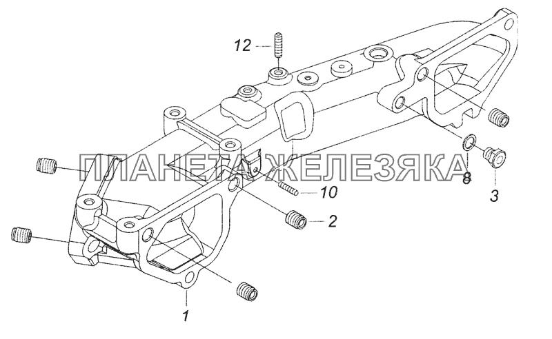 740.51-1115030 Патрубок соединительный КамАЗ-6520 (Euro-2, 3)